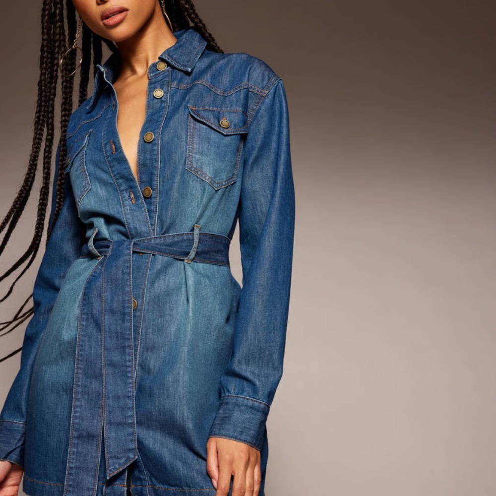 NWT Ramy Brook Starling Denim Dress Size 25/2/S